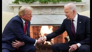 "Bine ați revenit!" Donald Trump, primit la Casa Albă de actualul președinte, Joe Biden