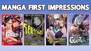 GHOSTS! ROBOTS, A BUSTY CLERK AND A GIANT ELF? | MANGA FIRST IMPRESSIONS!