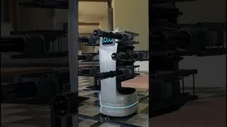 ファミレスの猫型配膳ロボット