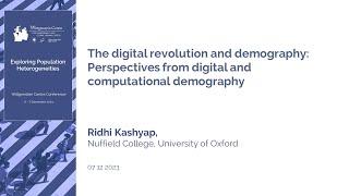 The digital revolution and demography: Perspectives from digital and computational demography