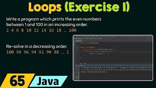 Loops in Java (Exercise 1)