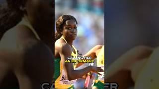 Did this runner betray her team?   #Noahlyles #Olympics #jamaica  #junellebromfield #celebritynews