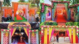 Top 30 wedding Gate designs | trus gate with flowers decoration | Sagar Tent House #decorationideas