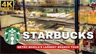 [4K] QUICK Tour at The LARGEST Starbucks in Metro Manila | 9 Macapagal Boulevard 2024