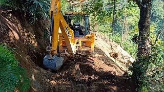 JCB Backhoe-Near to Complete Hilly New Narrow Track-Villagers Happy