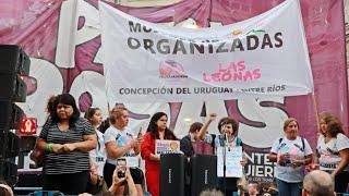 Día Internacional de las Mujeres acto en vivo desde Plaza de Mayo