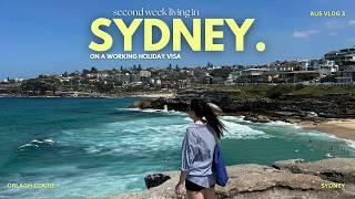 WEEK LIVING in SYDNEY australia vlog  realistic 27 year old working holiday visa, job trials, TFN