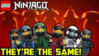 The Forbidden Five ARE the Ninja!  Perfect Ninjago Dragons Rising Parallel!