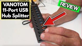 VANOTOM 11 Port USB Hub Splitter Review