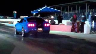 2012 Grabber Blue Mustang GT 5.0 automatic goes 12.8 with Billy Duplessis driving