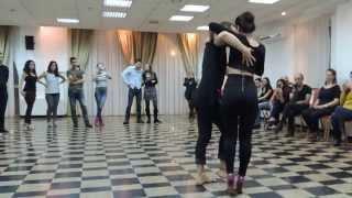 Kizomba workshop with Kristofer Mencák. After-class Demo. Yerevan