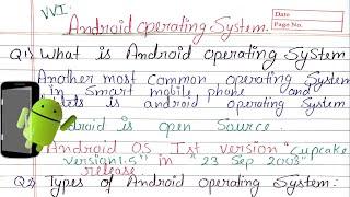 What is Android Operating System Full Explain | Type of Android Operating System | Quick learn teach