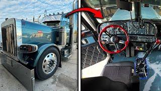 Peterbilt 379 Gets A $4000 Interior make over | Custom Seats, Dash, Doors & Floors!