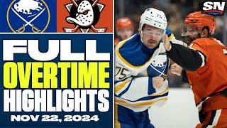 Buffalo Sabres at Anaheim Ducks | FULL Overtime Highlights - November 22, 2024