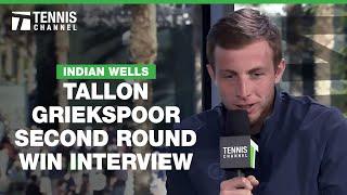 Tallon Griekspoor Talks Massive Win over Zverev | 2025 Indian Wells