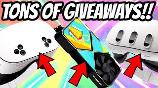 HUGE GIVEAWAYS: NEW RTX 4090, Quest 3, 3S’s & BoboVR Accessories!!