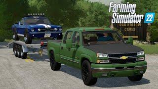 FS22 - Chevrolet Silverado 2500 with Mustang - NEW Car mod for Farming Simulator 2022 Roleplay Mods