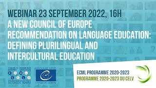 Follow-up webinar "A new Council of Europe Recommendation on language education"