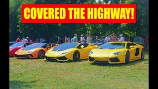 EPIC 50+ Lamborghini Rally | Tutto Italiano 2024 (Bull Run Boston 2024)