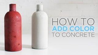 How to color concrete with an integral pigment