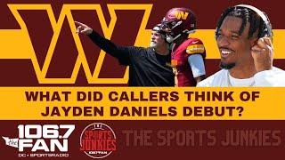 Callers React to Jayden Daniels Preseason Debut | Sports Junkies