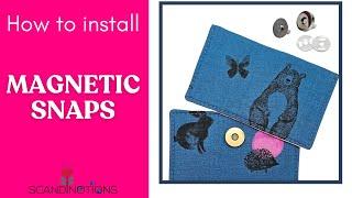 How to install a magnetic snap on your bag  A bag making hardware tutorial