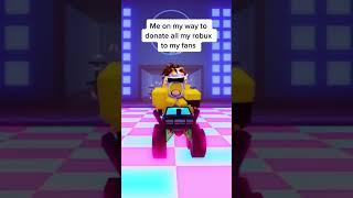 Me Donating All My Robux To My Fans #shorts