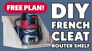 How to Make a DIY French Cleat Router Shelf