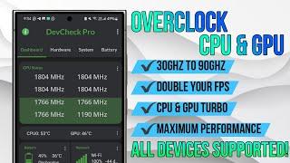 How To Overclock Android Without Root | Increase Fps and Fix Lags | 100% working