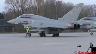 [HD]  Pure Eurofighter I Spotterday TaktLwG 73 Laage I Teil 3/4 ,4 Eurofighter start