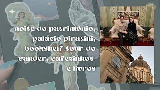 vlog: museus e patrimônio, bookshelf tour do vander & cafezinhos ️