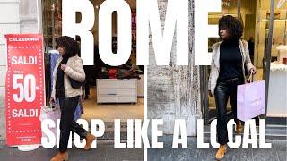 Where to Shop Till You Drop in Rome Italy