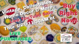 Curated Live Sale Incredible Deals on Unique Finds | Jan 2 @11:30am et (8:30am pt)