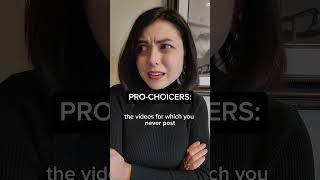 "She debates herself because she lacks intelligence to debate anyone else" #shorts #tiktok #abortion