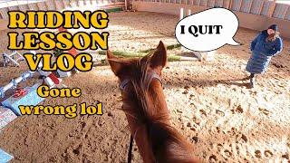 THIS LESSON DIDN'T GO AS PLANNED | Horse Riding Vlog