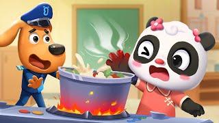 Dangerous Kitchen | Home Safety Cartoon | Police Cartoon | Sheriff Labrador | Kids Cartoon | BabyBus