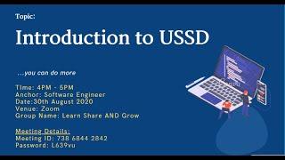 Introduction to USSD Part 1