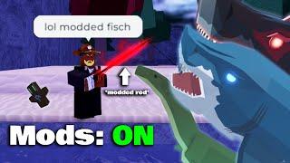 Playing Roblox FISCH But MODDED...