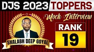 DJS Result | SHALABH DEEP GOYAL, Rank–19 | Delhi Judiciary Toppers Mock Interview @JudiciarybyPW