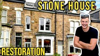 NEW Project! - Repointing a beautiful stone HOUSE! pt1#construction #bricklaying