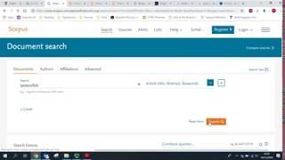 Scopus: Using AND/OR in Scopus