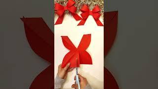 How To Make a Bow Out of Paper | How To Tie a Bow | Gift bow | Masna od papira #shorts #paperbow