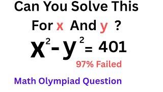 Solving Olympiad Problem For x And y ? II Math Olympiad Question ll