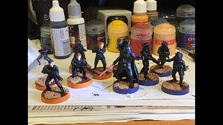 Star Wars Legion Tempest Force: Imperial Special Forces, Iden and Vader painting Final steps.