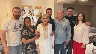 Salman Khan & Family Celebrating Father Salim Khan’s Birthday At Galaxy Apartment ️