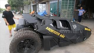 Vietnamese college student builds functional Batmobile