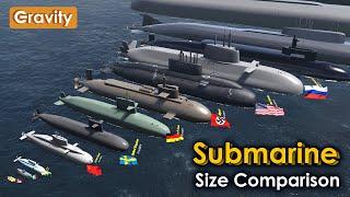 Submarines Size Comparison