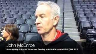 John McEnroe at Battle of the Champions - Pepsi Center 11.29.12