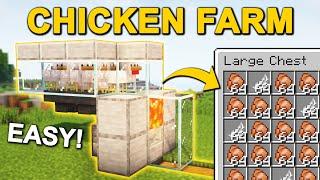 EASY Automatic Chicken Farm in Minecraft 1.21 (Tutorial)