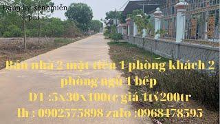 Bán nhà 2 mặt tiền  cách ql 14 và kcn đồng xoài chỉ 500m chợ tân thành I anh dũng đất nền bình phước